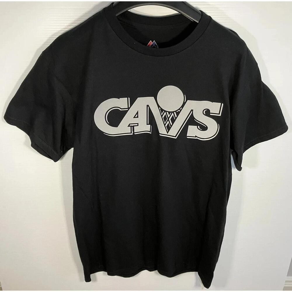 Cleveland Cavaliers Cavs Basketball Glitter Majestic Tshirt M
